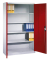 Stahlschrank C 2000 Acurado 9460-000 S10693 lichtgrau, rubinrot 120,0 x 40,0 x 195,0 cm, aufgebaut